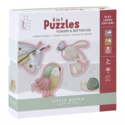 6 In 1 Puzzle Flowers And Butterflies