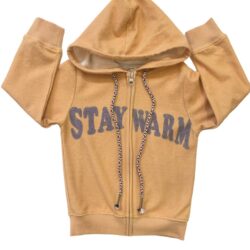 Felpa Cappuccio Stay Warm Arancio