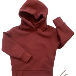 Felpa Cappuccio Mattone