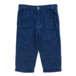 Pantaloni Chinos In Twill Blue Surf