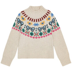 Gimlassi Pixel Bows Knitted Sweater
