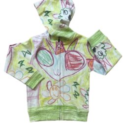 Felpa Zip Unicorno Naturale