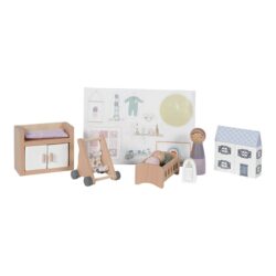 Playset Nursery Per Casa Delle Bambole Azzurra