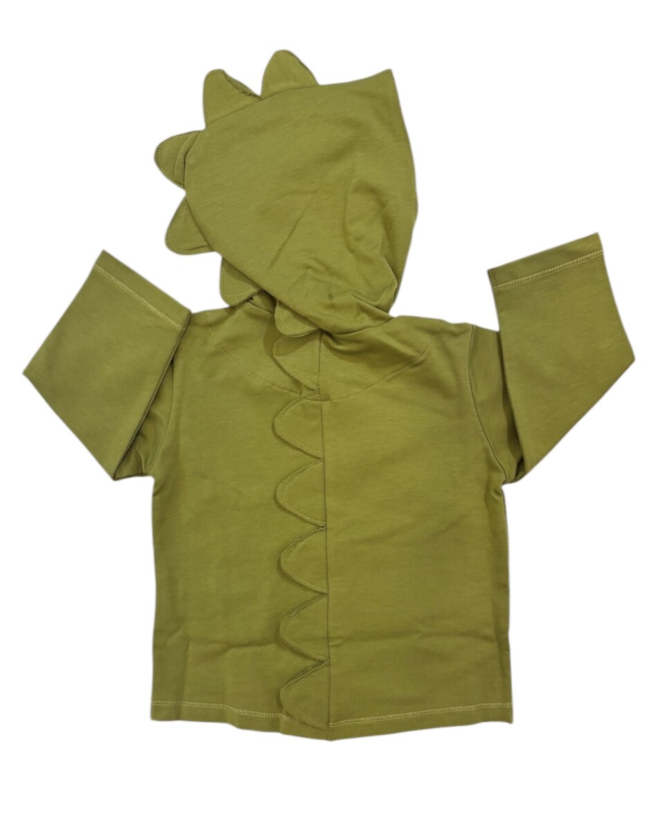 Hoodie in felpa verde oliva 4 coccodè