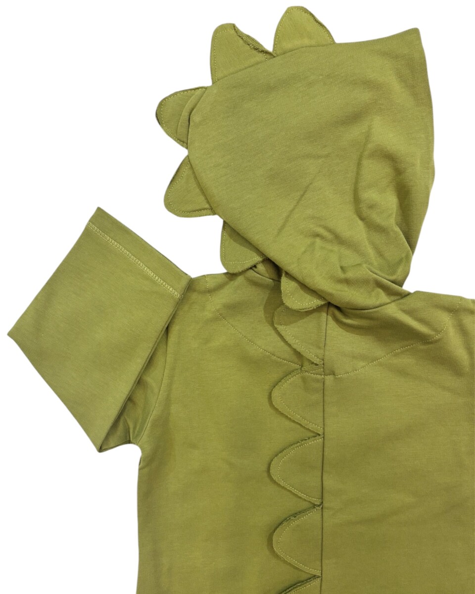Hoodie in felpa verde oliva 5 coccodè