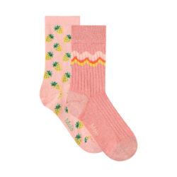 Nomi Warm Coral Socks