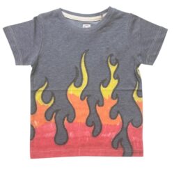 T-shirt Allover Fiamme Fumo