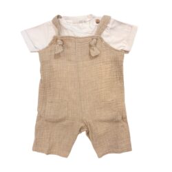 Salopette Biscotto Con Body