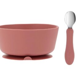 Ciotola Ventosa E Cucchiaio Acciaio Brick Blush