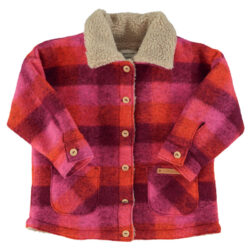 Giacca Check Rosa E Arancio