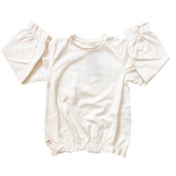 T-shirt Panna Arricciatura