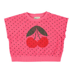 T-shirt Smanicata Rosa/Ciliegie