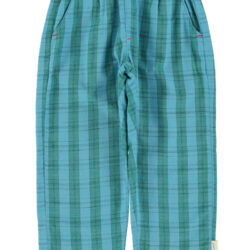 Pantaloni Check Blu/Verde