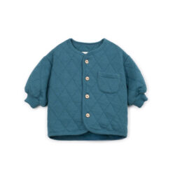 Cardigan Matelassè Cyanotype