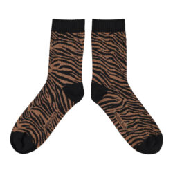 Socks Camel Zebra Print