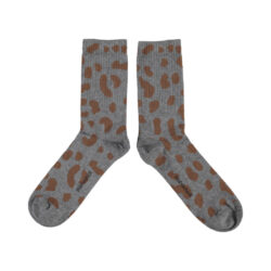Socks Grey Animal Print