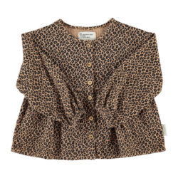Blouse Brown Animal Print