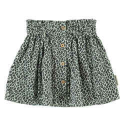 Short Skirt Mint Green Animal Print