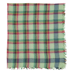Scarf Light Green Checkered