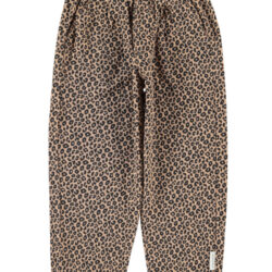 Unisex Trousers Brown Animal Print
